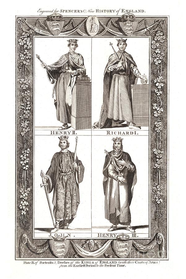 Portraits And Dresses Of The Kings #2 Drawing by Print Collector
