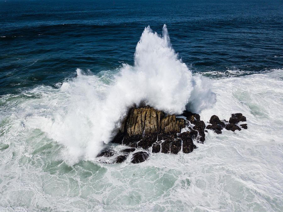 Nature Photograph - Powerful Swells From The Pacific Ocean #2 by Ethan Daniels