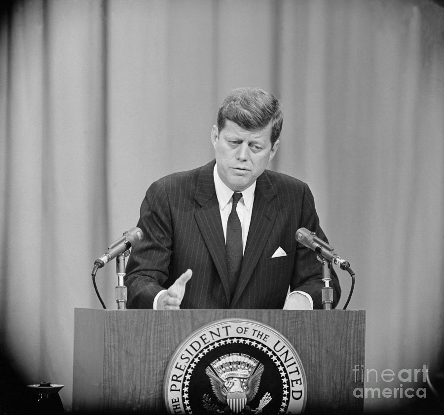 President Kennedy At News Conference #2 Photograph by Bettmann
