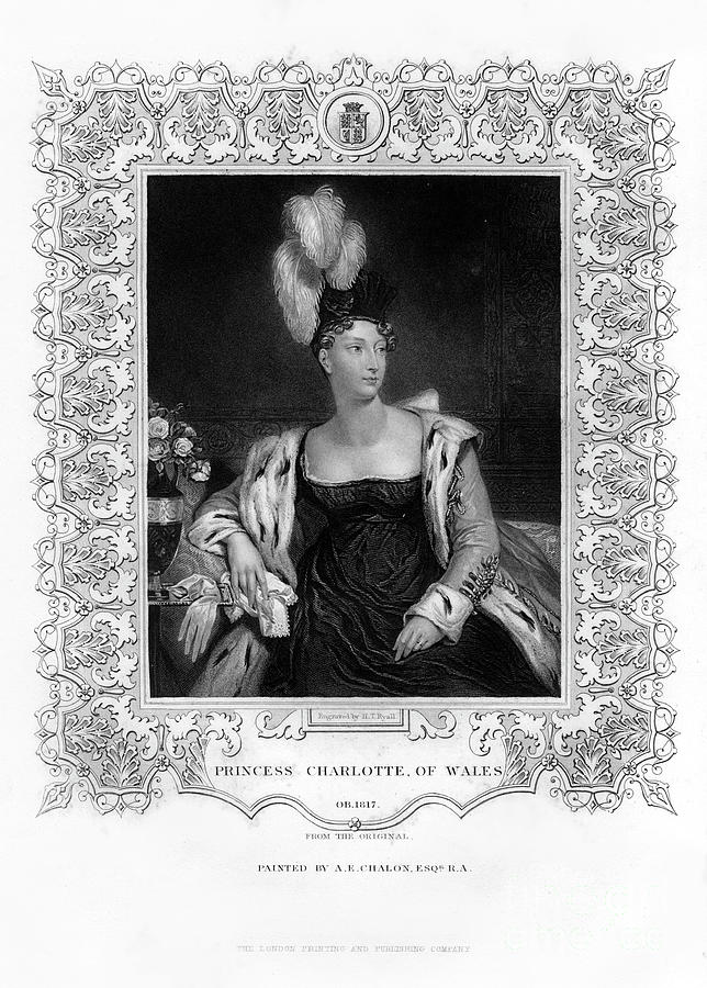 Princess Charlotte Augusta Of Wales #2 Drawing by Print Collector
