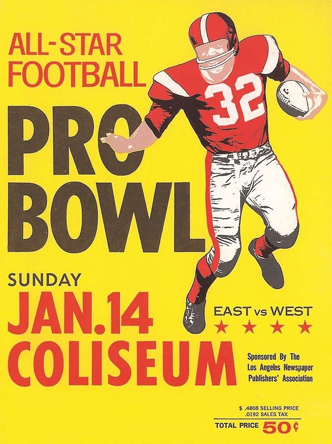 Pro Bowl Football Program Cover Art Photograph by Redemption Road