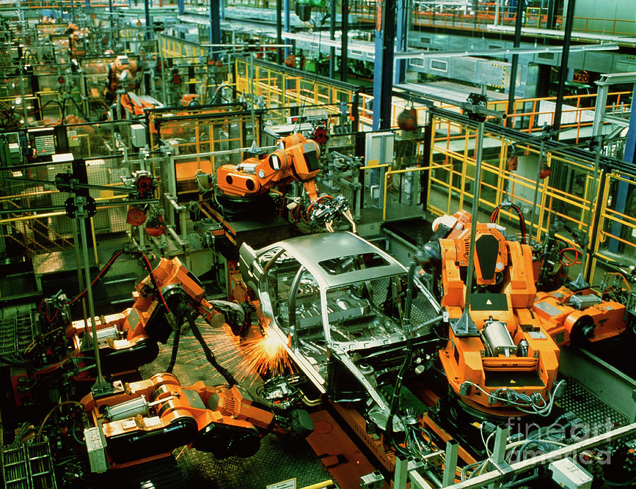 Production Line Robots #2 Photograph by Maximilian Stock Ltd/science Photo Library