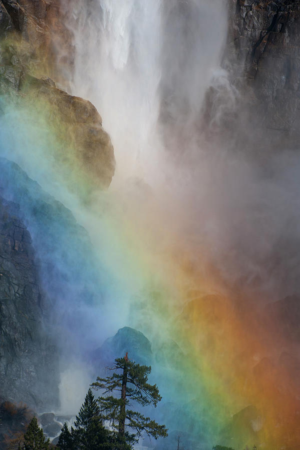 Rainbow And Bridal Veil Falls #2 Photograph by Jeff Foott