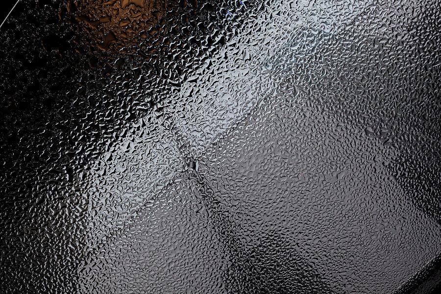 Raindrops on Glass #2 Photograph by Robert Ullmann
