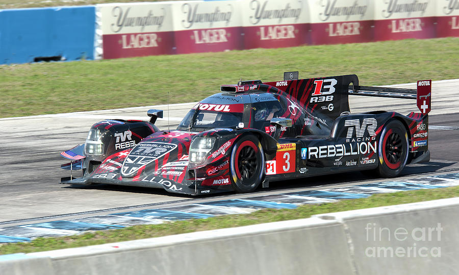 Rebellion R13 Gibson LMP1 WEC at Sebring 2019 2 Photograph by Tad