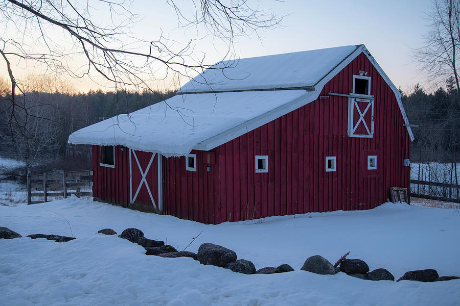Red Barn in Winter by Joann Vitali Red Barn in Winter by Joann Vitali