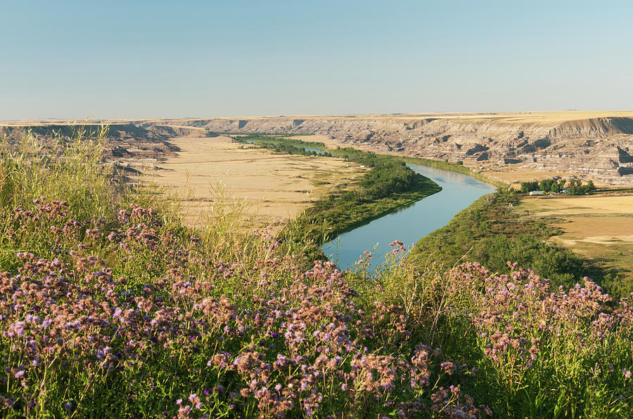 Red Deer River Valley Landscape Photograph by John Elk Iii - Fine Art ...