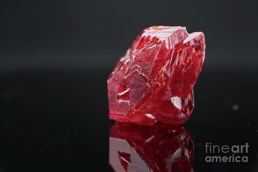 Red Mineral #2 Photograph by Wladimir Bulgar/science Photo Library