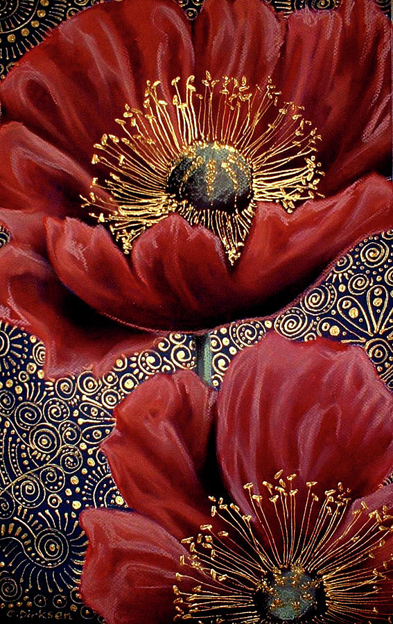 Red Poppies #2 Painting by Cherie Roe Dirksen - Fine Art America