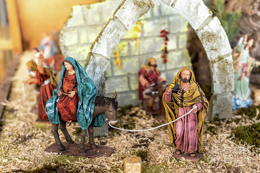 Religious figures of nativity scene at Christmas. #2 Photograph by Joaquin Corbalan