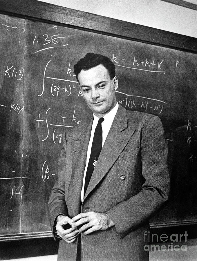 Richard Feynman #2 Photograph by Photo (c) Estate Of Francis Bello/science Photo Library