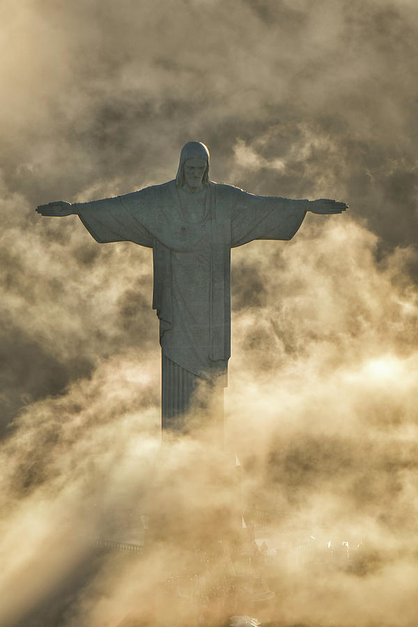 Rio De Janeiro, Christ The Redeemer #2 Digital Art by Sean Caffrey