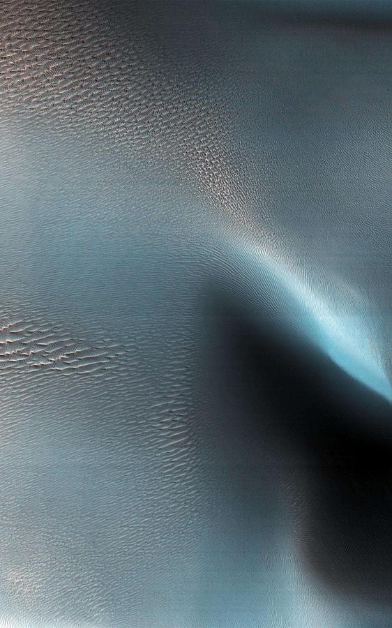 Ripples and Dunes in Proctor Crater, Mars #2 Painting by Celestial Images