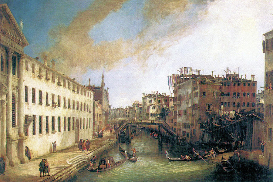 Canaletto Painting - River of Mendicanti #2 by Canaletto