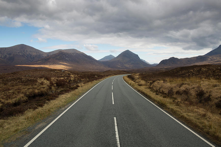 Nature Digital Art - Road Leading Through Cuillin Mountains, Sligachan, Isle Of Skye, Scotland #2 by Leon Harris
