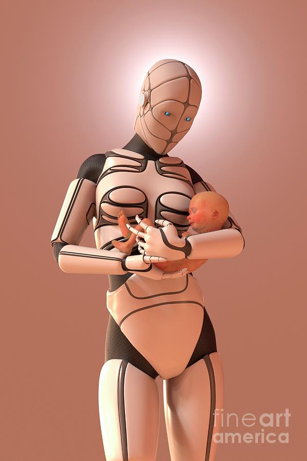 Machine Photograph - Robotic Midwife #2 by Tim Vernon / Science Photo Library