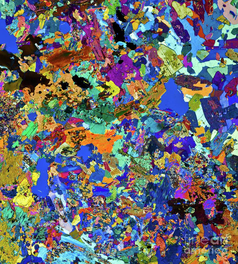 Rock Mineral Crystals #2 Photograph by Dr Keith Wheeler/science Photo Library