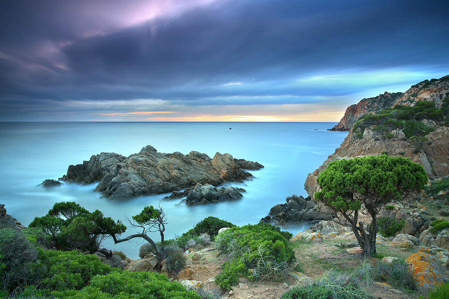 Rocky Coast, Sardinia, Italy #2 Digital Art by Alessandro Carboni