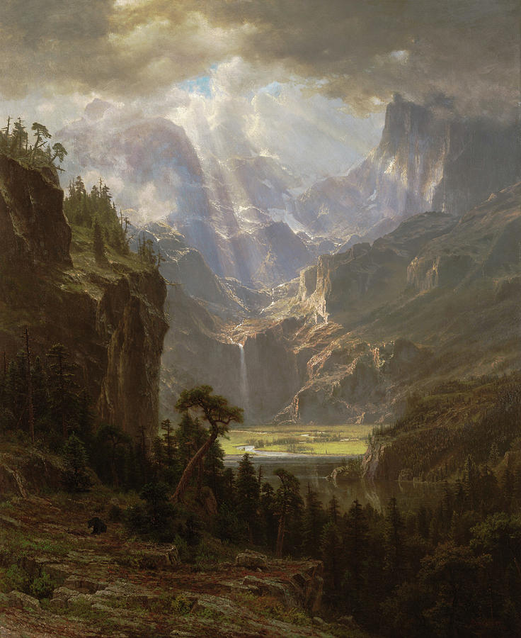 Rocky Mountains, Landers Peak #2 Painting by Albert Bierstadt