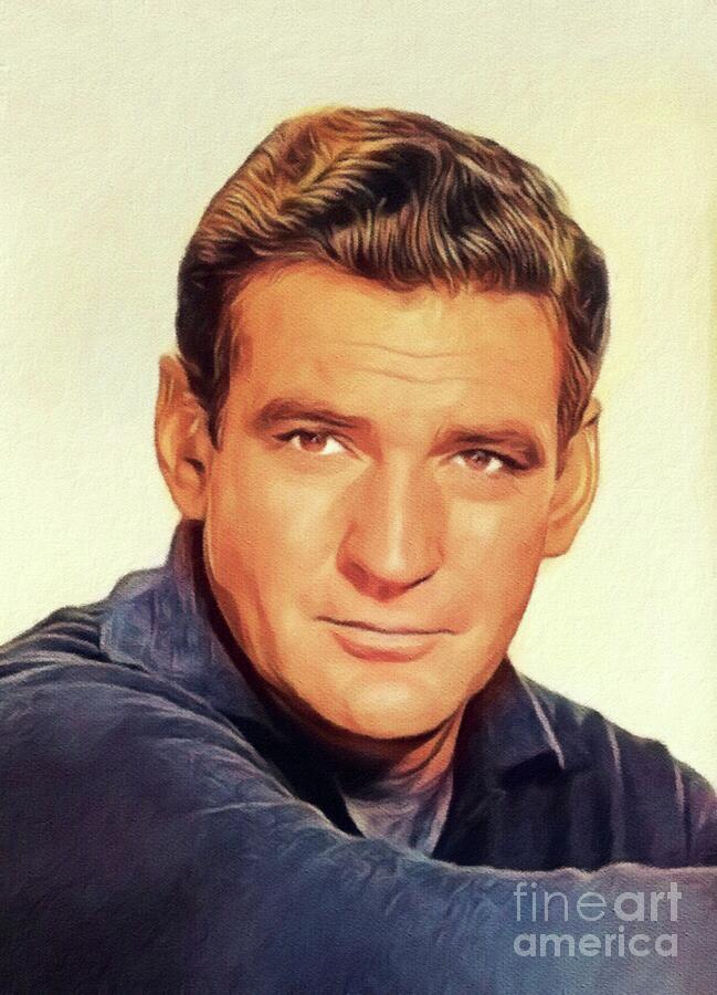Vintage Painting - Rod Taylor, Vintage Actor #2 by Esoterica Art Agency