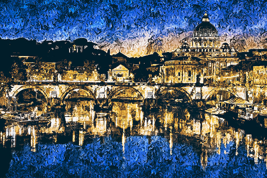 Rome and the Vatican City - 05 #2 Painting by AM FineArtPrints