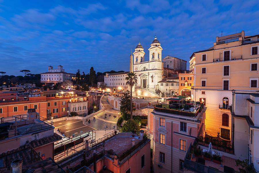 Architecture Photograph - Rome, Italy Overlooking The Spanish #2 by Sean Pavone
