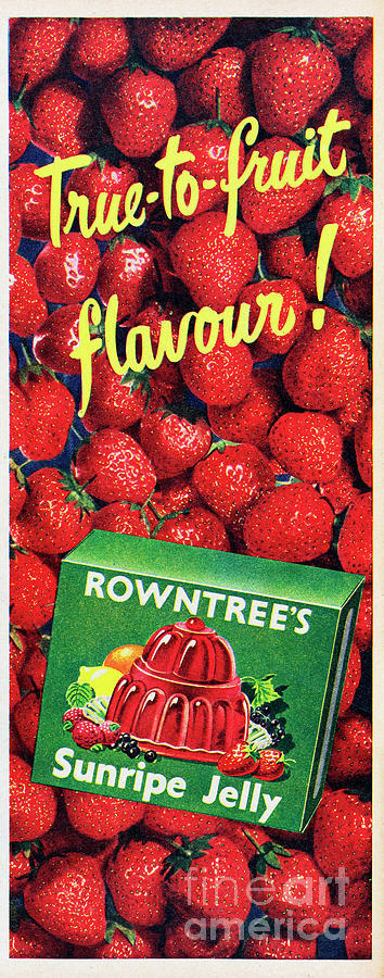 Strawberry Photograph - Rowntrees Sunripe Jelly #2 by Picture Post