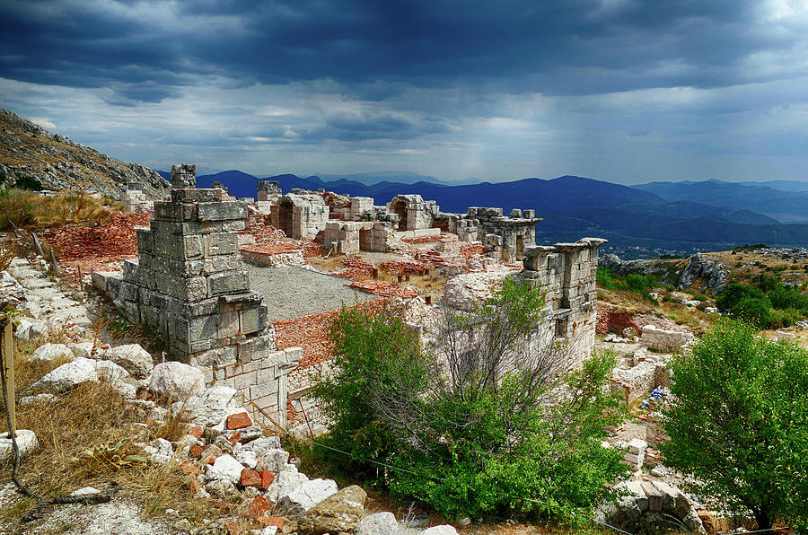 Ruins of Roman baths at Sagalassos #2 Photograph by Steve Estvanik