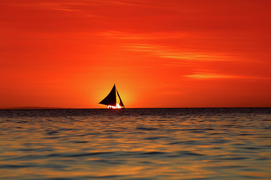 Sailing Sunset #2 Photograph by Vuk8691