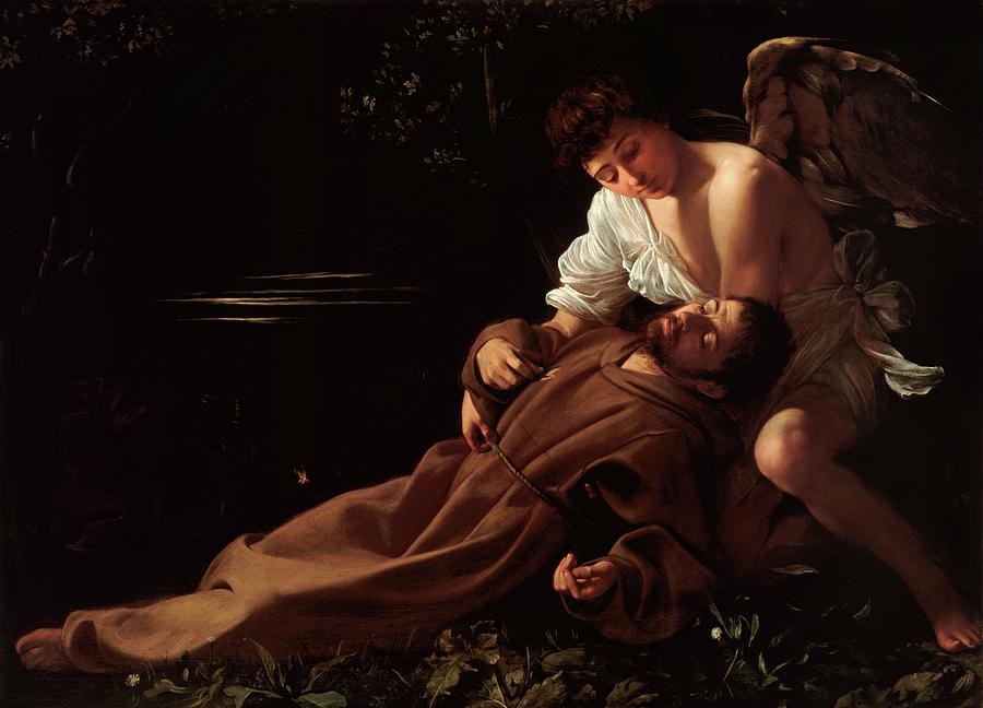 Saint Francis Of Assisi In Ecstasy Painting by Caravaggio Saint Francis Of Assisi In Ecstasy Painting by Caravaggio