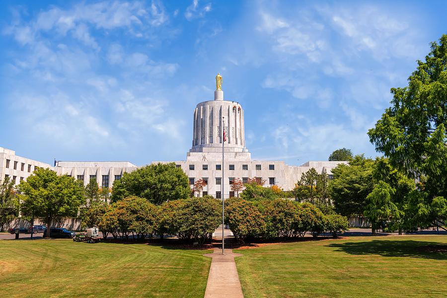 Salem Photograph - Salem, Oregon, Usa At The State Capitol #2 by Sean Pavone