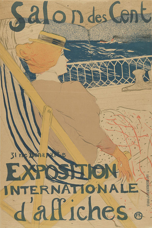 Salon Des Cent-exposition Internationale Daffiches #2 Painting by Henri De Toulouse-lautrec