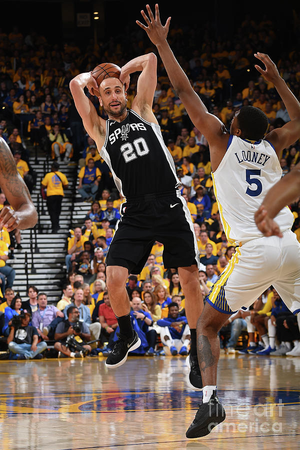 Manu Ginobili Photograph - San Antonio Spurs V Golden State #2 by Andrew D. Bernstein