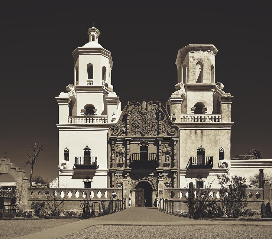 Architecture Photograph - San Xavier del Bac Mission #2 by Mountain Dreams