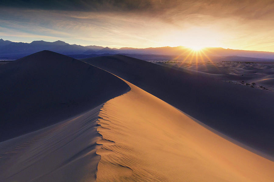 Sand Dunes At Sunrise #2 Digital Art by Maurizio Rellini