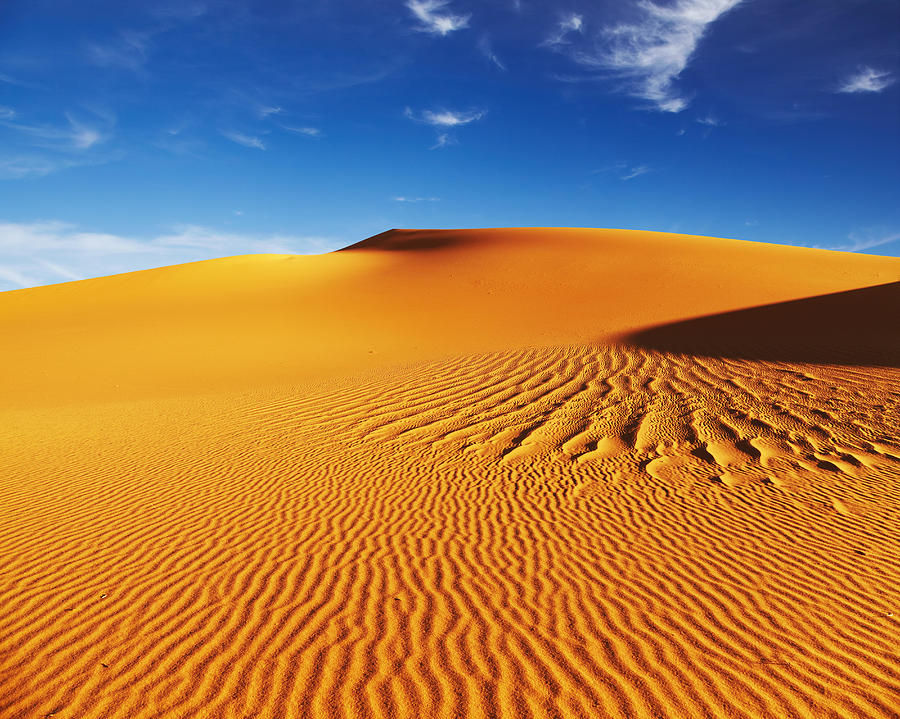 Sand Dunes Of Sahara Desert, Algeria Photograph by DPK-Photo - Fine Art ...