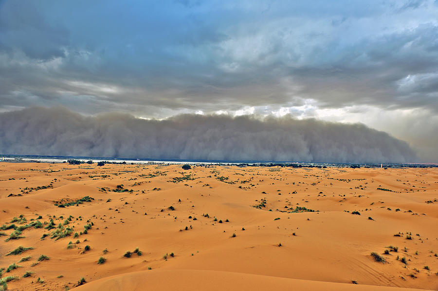 Sandstorm Approaching Merzouga #2 Photograph by Pavliha