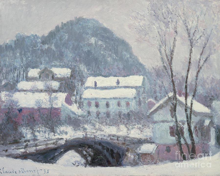Sandvika, Norway, 1895 Painting by Claude Monet