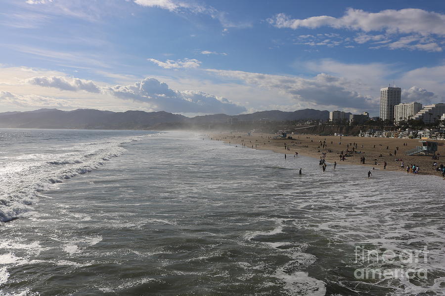 Santa Monica Beach, Santa Monica, California #2 Photograph by John Shiron