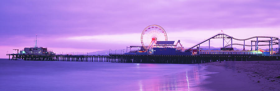 Santa Monica Photograph - Santa Monica Pier California Usa #2 by Panoramic Images