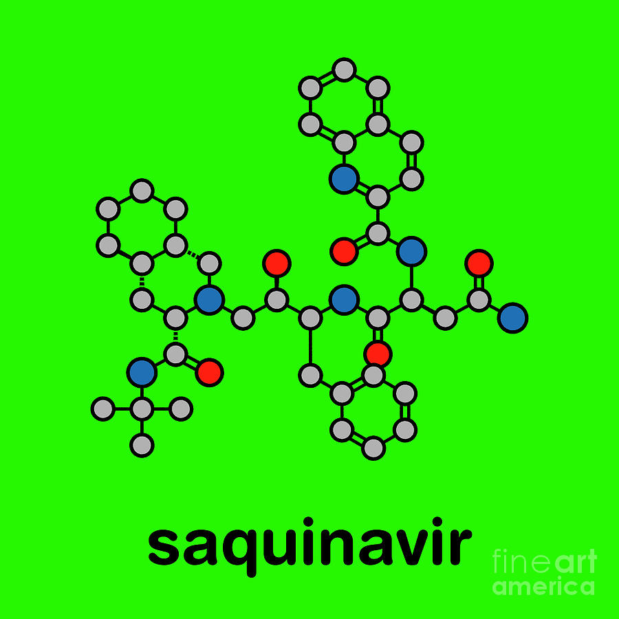 Saquinavir Hiv Drug #2 Photograph by Molekuul/science Photo Library