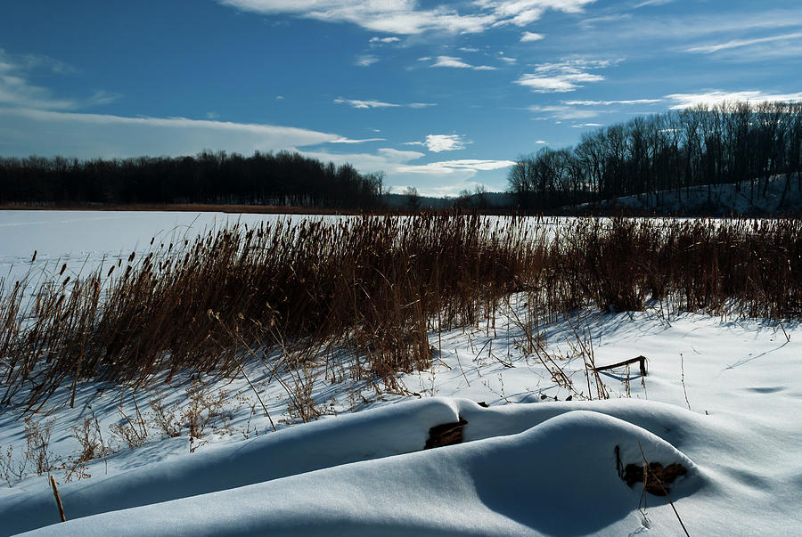 Scenic Winter Landscape With Cloudscape Photograph by 
