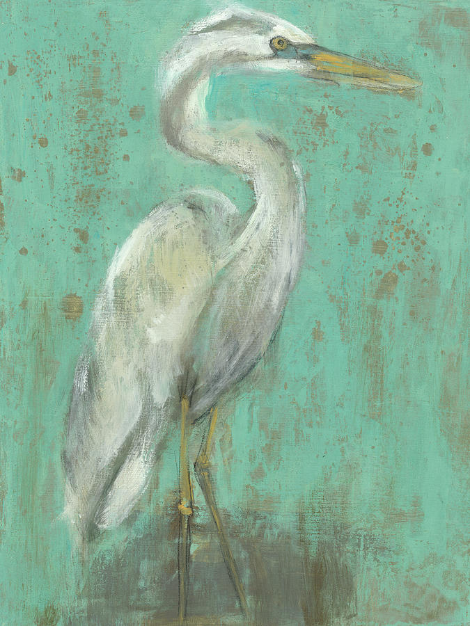 Seaspray Heron I #2 Painting by Jennifer Goldberger