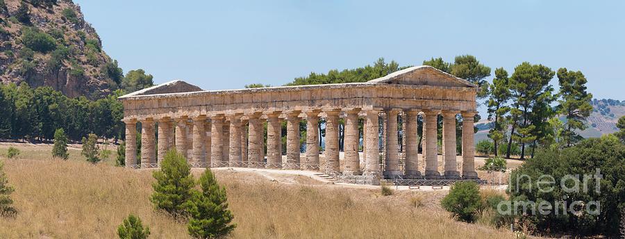 Segester Doric Temple Panorama Photograph by David Parker/science Photo ...