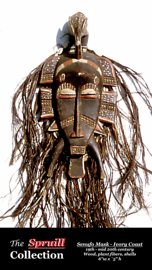 Senufo Mask Sculpture by Everett Spruill