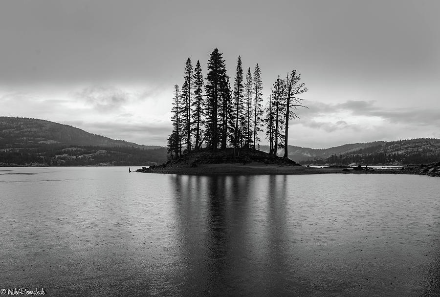 Black And White Photograph - Silver Lake #2 by Mike Ronnebeck