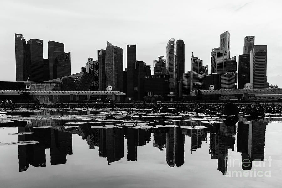 Singapore skyline #2 Photograph by Didier Marti
