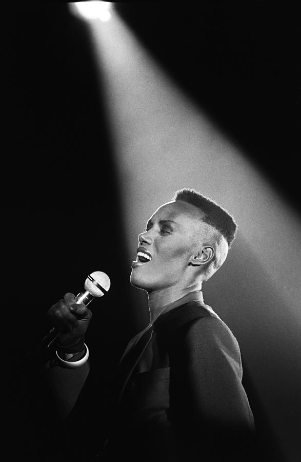 Singer Grace Jones In Concert #2 Photograph by George Rose