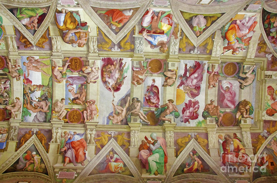 Sistine Chapel Ceiling Photograph By Cosmin Constantin Sava