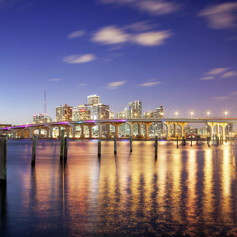 Skyline & Bridge Digital Art by Pietro Canali - Fine Art America